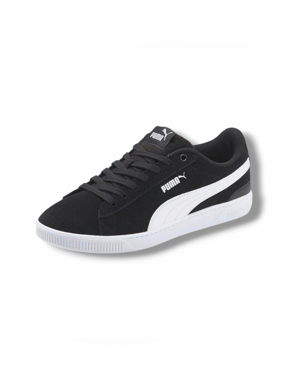 PUMA Women's Vikky 3.0 Lace Up Sneaker Black/White/Silver 9.5 US